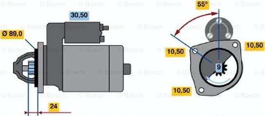 BOSCH 0 986 011 790 - Starteris adetalas.lv