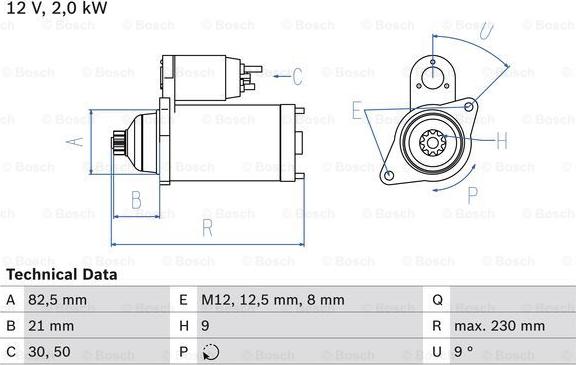 BOSCH 0 986 018 940 - Starteris adetalas.lv