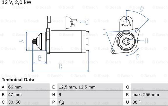 BOSCH 0 986 018 930 - Starteris adetalas.lv