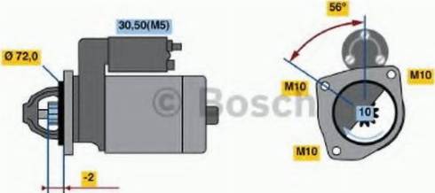 BOSCH 0 986 018 970 - Starteris adetalas.lv