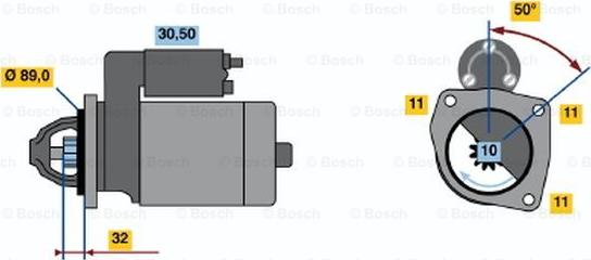 BOSCH 0 986 018 240 - Starteris adetalas.lv