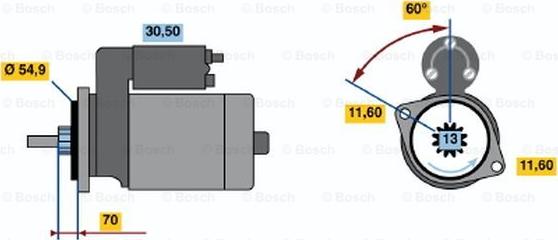 BOSCH 0 986 018 761 - Starteris adetalas.lv