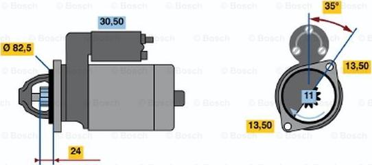 BOSCH 0 986 012 710 - Starteris adetalas.lv