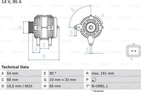 BOSCH 0 986 080 960 - Ģenerators adetalas.lv