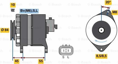 BOSCH 0 986 080 910 - Ģenerators adetalas.lv