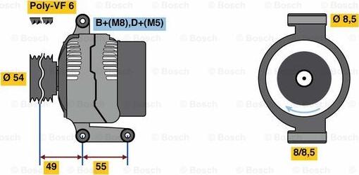 BOSCH 0 986 080 980 - Ģenerators adetalas.lv