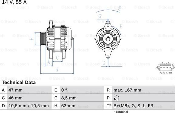 BOSCH 0 986 080 480 - Ģenerators adetalas.lv