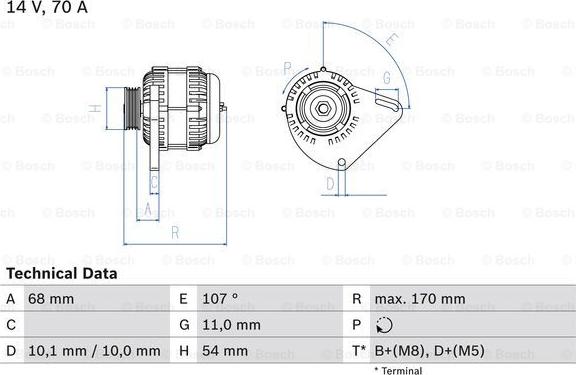 BOSCH 0 986 080 560 - Ģenerators adetalas.lv