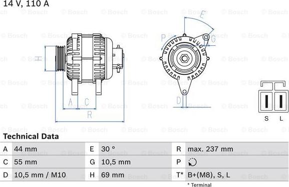 BOSCH 0 986 080 640 - Ģenerators adetalas.lv