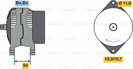 BOSCH 0 986 080 630 - Ģenerators adetalas.lv