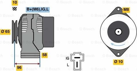 BOSCH 0 986 080 620 - Ģenerators adetalas.lv