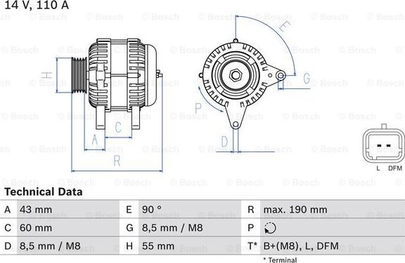 BOSCH 0 986 080 140 - Ģenerators adetalas.lv