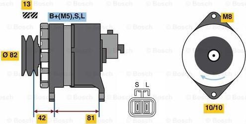 BOSCH 0 986 080 170 - Ģenerators adetalas.lv