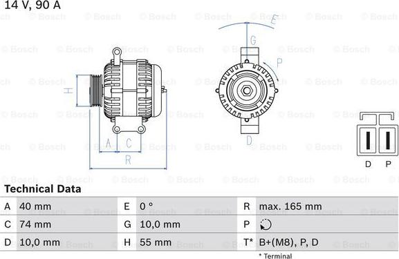 BOSCH 0 986 080 320 - Ģenerators adetalas.lv