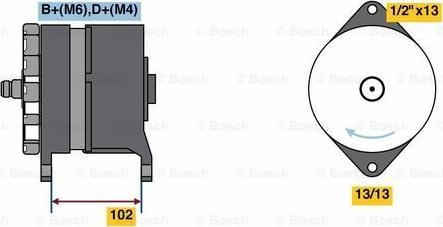 BOSCH 0 986 081 030 - Ģenerators adetalas.lv