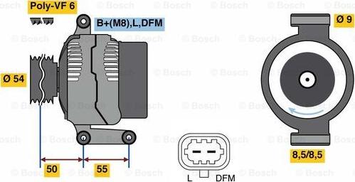 BOSCH 0 986 081 120 - Ģenerators adetalas.lv