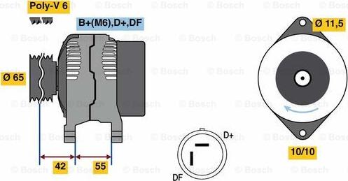 BOSCH 0 986 081 200 - Ģenerators adetalas.lv