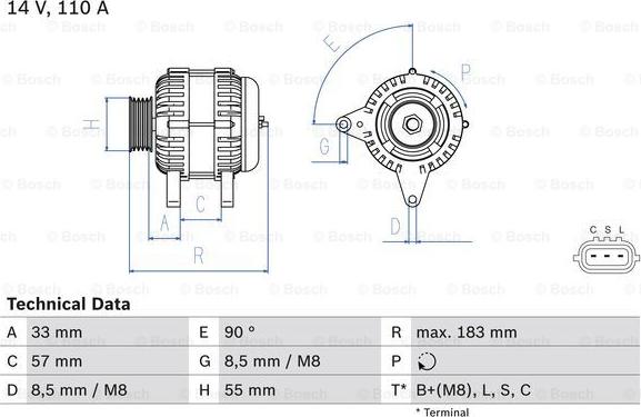 BOSCH 0 986 082 730 - Ģenerators adetalas.lv