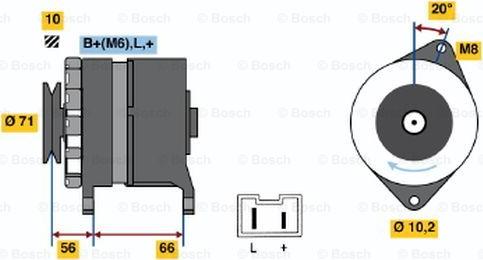 BOSCH 0 986 039 971 - Ģenerators adetalas.lv