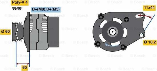 BOSCH 0 986 039 471 - Ģenerators adetalas.lv