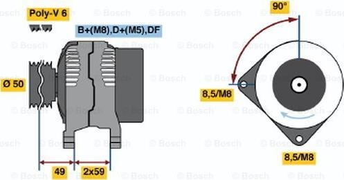 BOSCH 0 986 039 520 - Ģenerators adetalas.lv