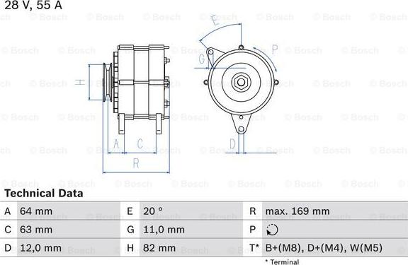 BOSCH 0 986 039 130 - Ģenerators adetalas.lv