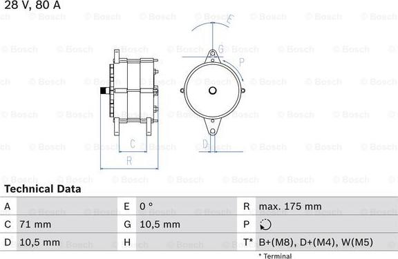 BOSCH 0 986 039 340 - Ģenerators adetalas.lv