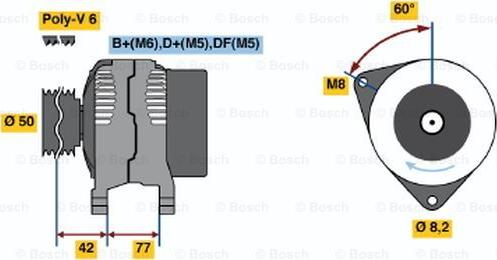 BOSCH 0 986 039 700 - Ģenerators adetalas.lv