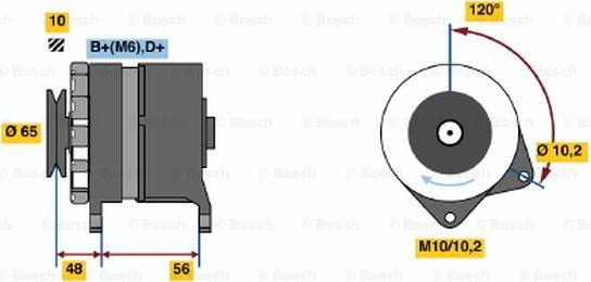 BOSCH 0 986 034 490 - Ģenerators adetalas.lv