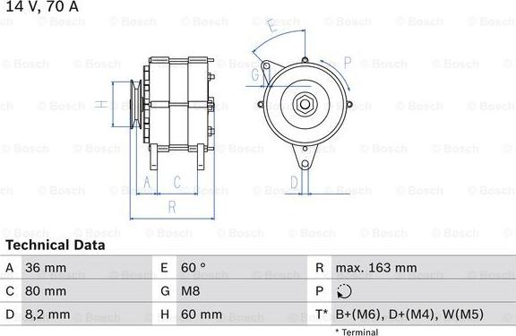 BOSCH 0 986 034 470 - Ģenerators adetalas.lv