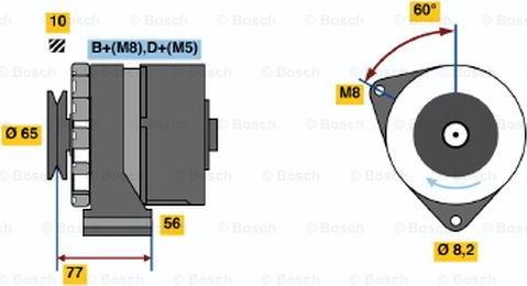 BOSCH 0 986 034 580 - Ģenerators adetalas.lv