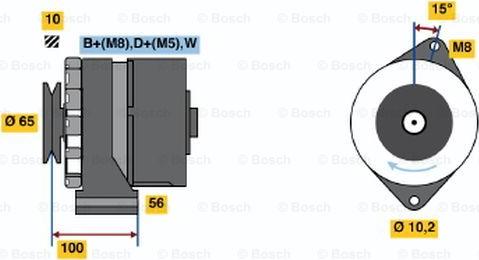 BOSCH 0 986 034 530 - Ģenerators adetalas.lv