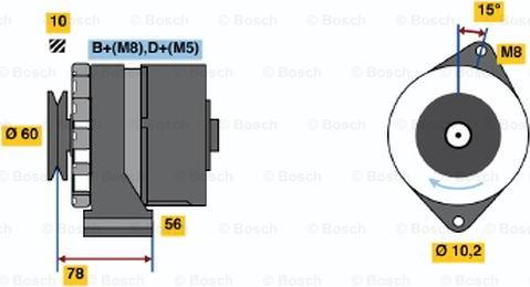 BOSCH 0 986 034 520 - Ģenerators adetalas.lv