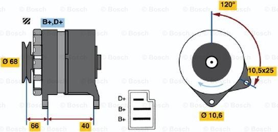 BOSCH 0 986 034 630 - Ģenerators adetalas.lv