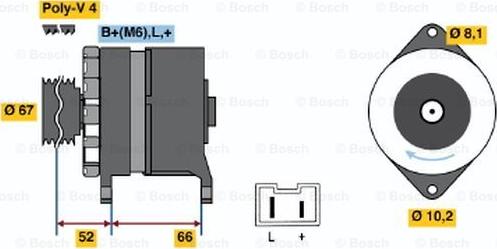 BOSCH 0 986 034 000 - Ģenerators adetalas.lv