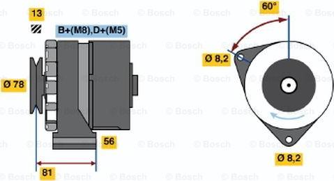 BOSCH 0 986 034 080 - Ģenerators adetalas.lv