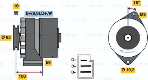 BOSCH 0 986 034 190 - Ģenerators adetalas.lv