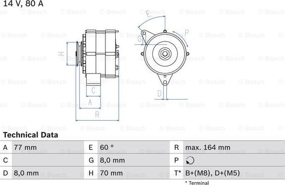 BOSCH 0 986 034 110 - Ģenerators adetalas.lv