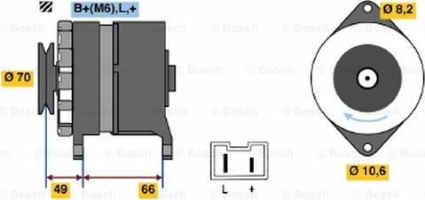 BOSCH 0 986 034 801 - Ģenerators adetalas.lv