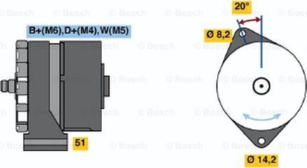 BOSCH 0 986 034 350 - Ģenerators adetalas.lv