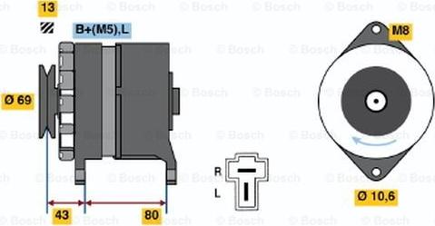 BOSCH 0 986 034 301 - Ģenerators adetalas.lv