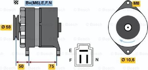 BOSCH 0 986 034 331 - Ģenerators adetalas.lv