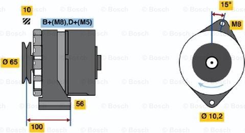 BOSCH 0 986 034 250 - Ģenerators adetalas.lv