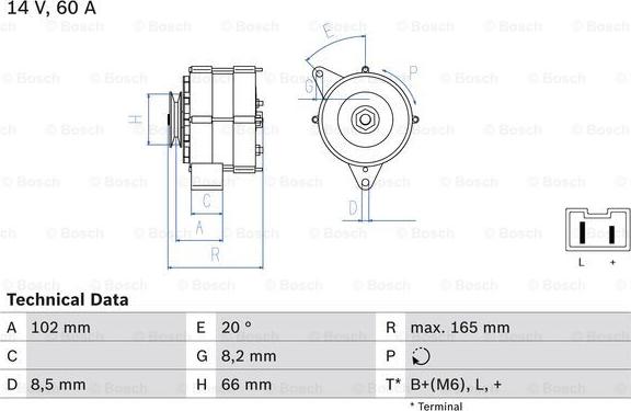 BOSCH 0 986 034 740 - Ģenerators adetalas.lv