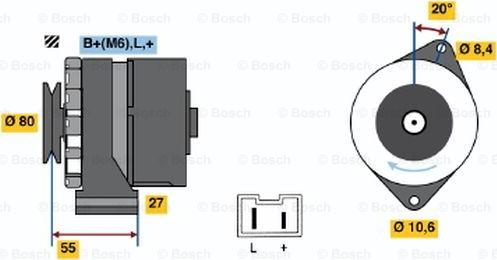 BOSCH 0 986 034 761 - Ģenerators adetalas.lv