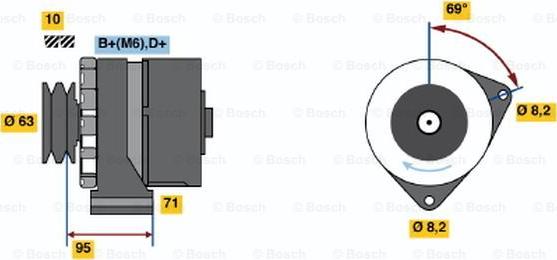 BOSCH 0 986 034 700 - Ģenerators adetalas.lv