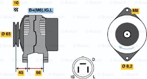 BOSCH 0 986 035 461 - Ģenerators adetalas.lv