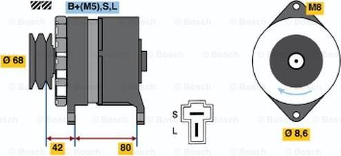 BOSCH 0 986 035 431 - Ģenerators adetalas.lv