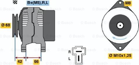 BOSCH 0 986 035 851 - Ģenerators adetalas.lv