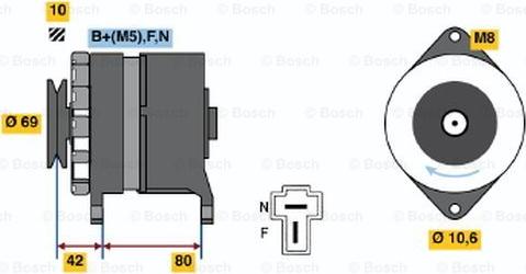 BOSCH 0 986 035 391 - Ģenerators adetalas.lv